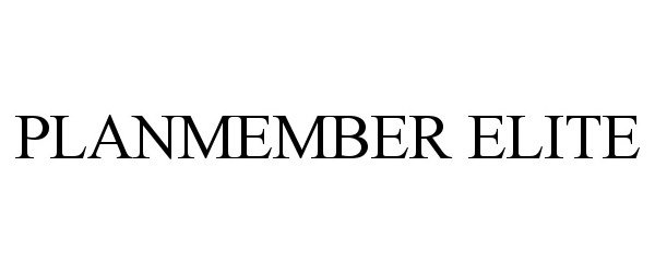 Trademark Logo PLANMEMBER ELITE