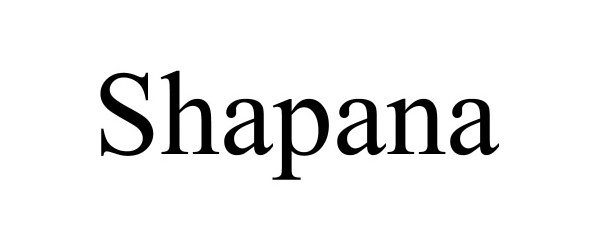 Trademark Logo SHAPANA