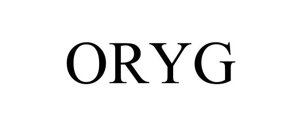 Trademark Logo ORYG