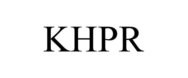Trademark Logo KHPR