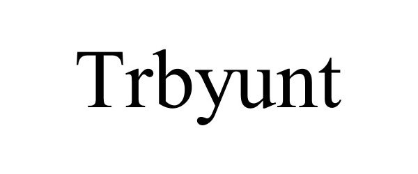 Trademark Logo TRBYUNT