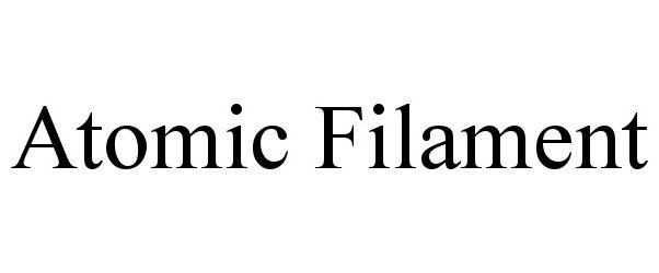 Trademark Logo ATOMIC FILAMENT