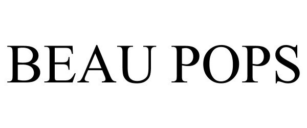 Trademark Logo BEAU POPS