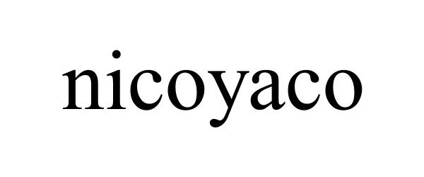 Trademark Logo NICOYACO