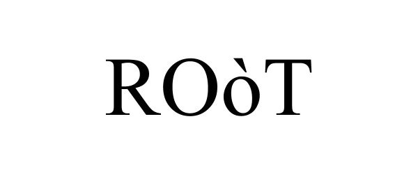 Trademark Logo ROÒT
