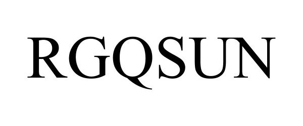 Trademark Logo RGQSUN