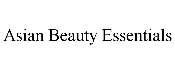 Trademark Logo ASIAN BEAUTY ESSENTIALS