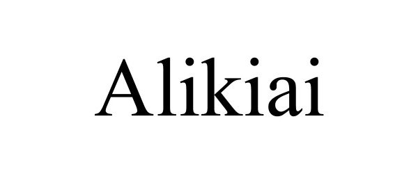 Trademark Logo ALIKIAI
