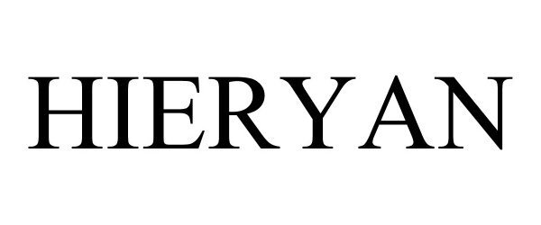 Trademark Logo HIERYAN