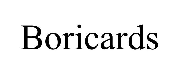 Trademark Logo BORICARDS