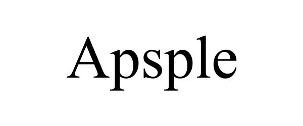 Trademark Logo APSPLE