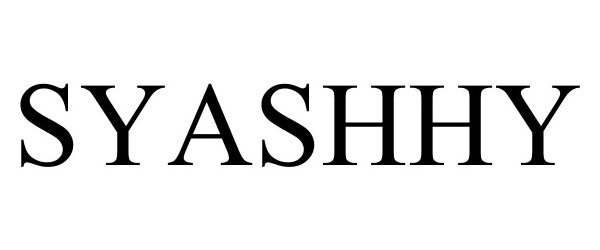 Trademark Logo SYASHHY