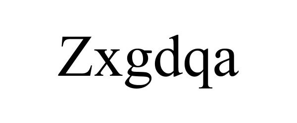 Trademark Logo ZXGDQA