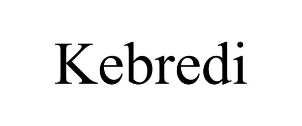Trademark Logo KEBREDI