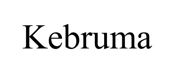 Trademark Logo KEBRUMA