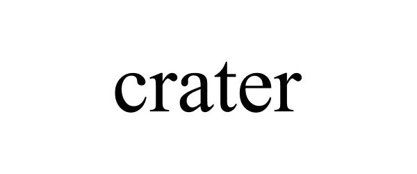 Trademark Logo CRATER