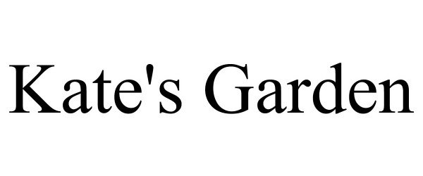 Trademark Logo KATE'S GARDEN