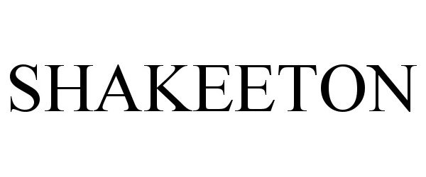 Trademark Logo SHAKEETON