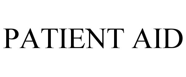 Trademark Logo PATIENT AID