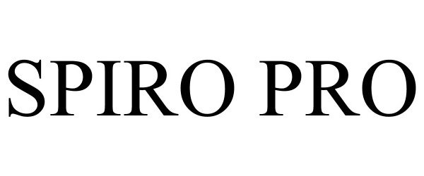 Trademark Logo SPIRO PRO