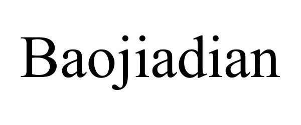 Trademark Logo BAOJIADIAN
