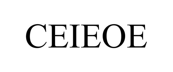 Trademark Logo CEIEOE