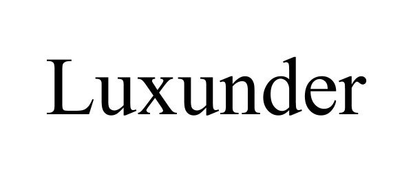 Trademark Logo LUXUNDER