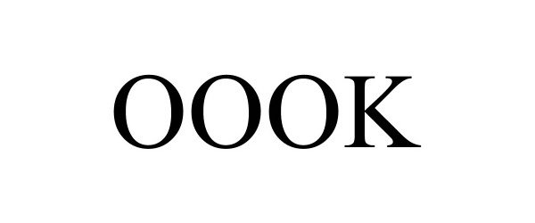 Trademark Logo OOOK