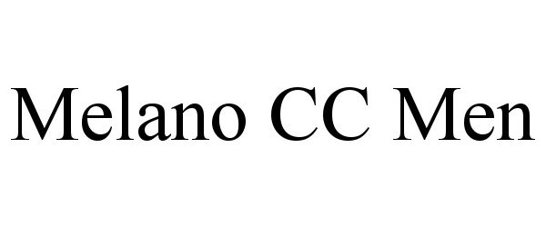 Trademark Logo MELANO CC MEN