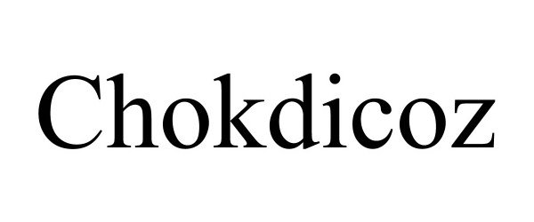 Trademark Logo CHOKDICOZ