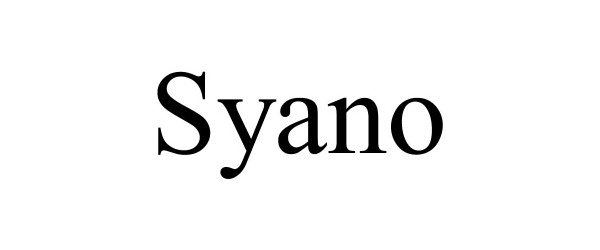 Trademark Logo SYANO