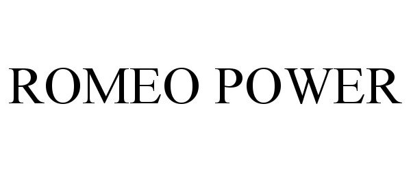 Trademark Logo ROMEO POWER