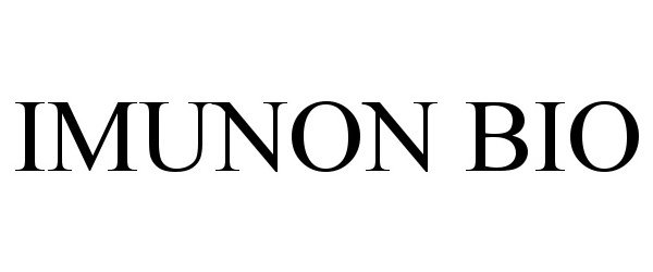 Trademark Logo IMUNON BIO