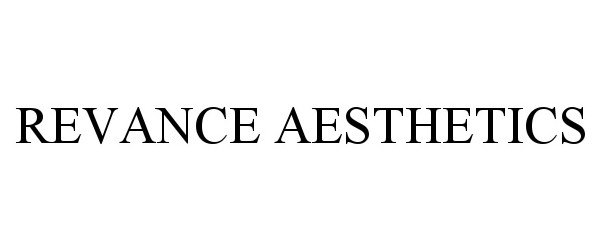 Trademark Logo REVANCE AESTHETICS