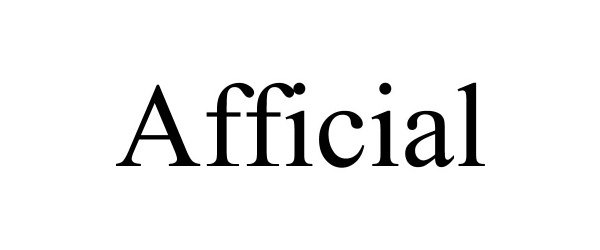 Trademark Logo AFFICIAL
