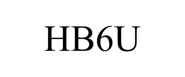 Trademark Logo HB6U