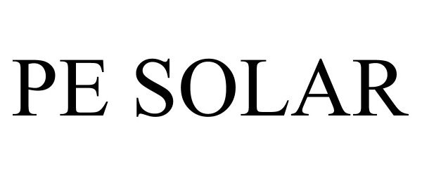 Trademark Logo PE SOLAR