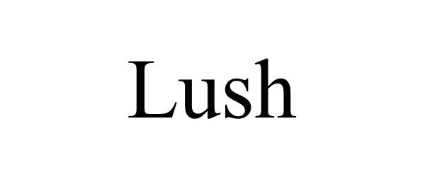 Trademark Logo LUSH