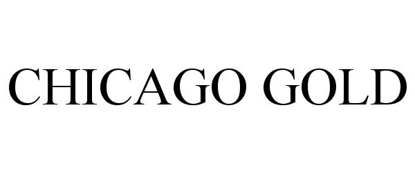 Trademark Logo CHICAGO GOLD