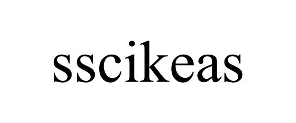 Trademark Logo SSCIKEAS