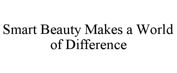 Trademark Logo SMART BEAUTY MAKES A WORLD OF DIFFERENCE