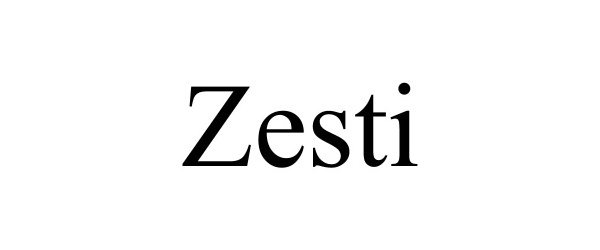 Trademark Logo ZESTI