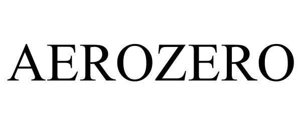 Trademark Logo AEROZERO