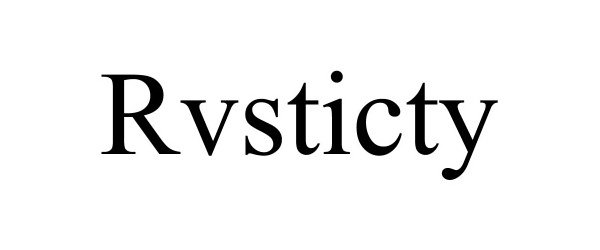 Trademark Logo RVSTICTY