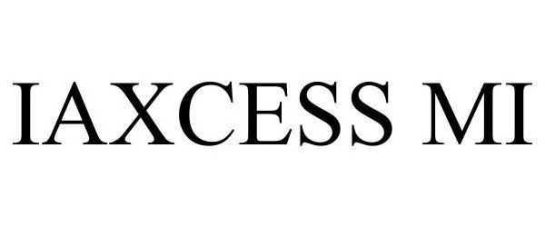 Trademark Logo IAXCESSMI