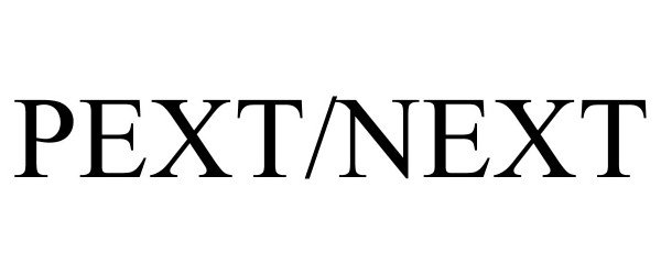 Trademark Logo PEXT/NEXT