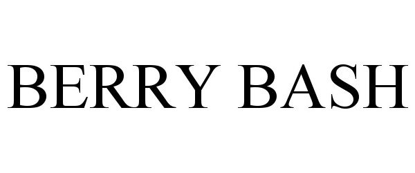 Trademark Logo BERRY BASH