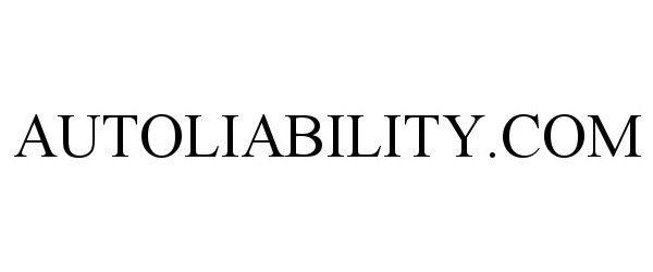 Trademark Logo AUTOLIABILITY.COM