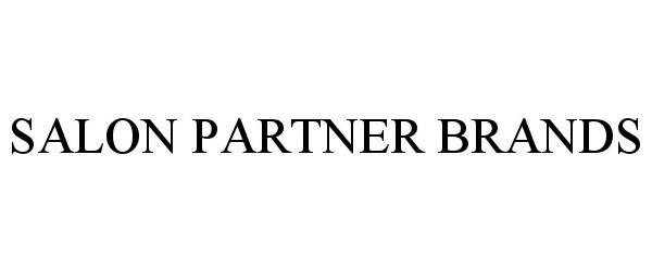 Trademark Logo SALON PARTNER BRANDS