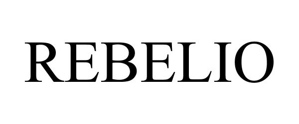Trademark Logo REBELIO